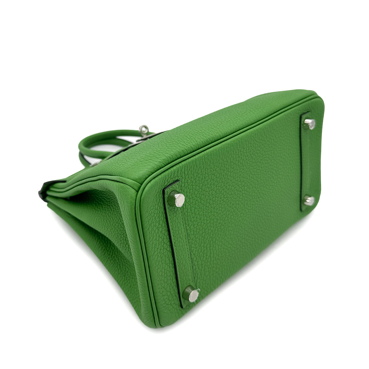 HERMES BIRKIN 25 VERT YUCCA TOGO HAND BAG W SHW 90292880