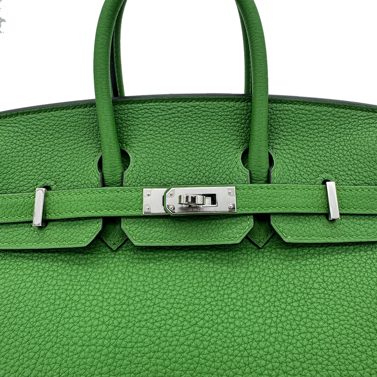 HERMES BIRKIN 25 VERT YUCCA TOGO HAND BAG W SHW 90292880