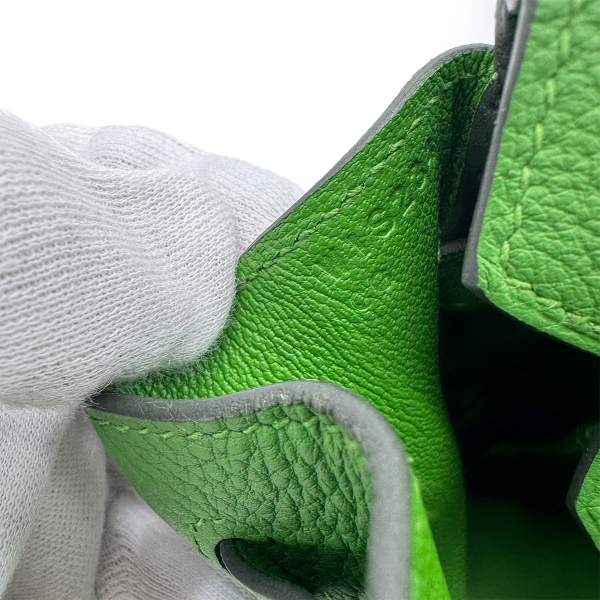 HERMES BIRKIN 25 VERT YUCCA TOGO HAND BAG W SHW 90292880