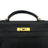 HERMES KELLY 32 RETOURNE BLACK TOGO HAND SHOULDER BAG □G GHW 90292887 - PURPOSE