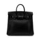 HERMES HAUT A COURROIES 28 BLACK EPSOM HAND BAG ▢J SHW 90292888 - PURPOSE