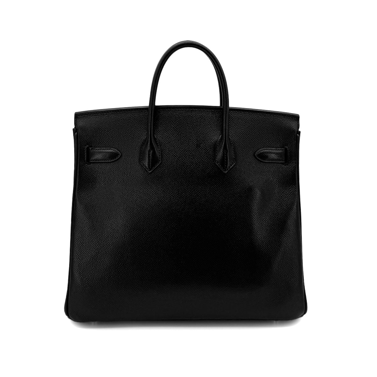 HERMES HAUT A COURROIES 28 BLACK EPSOM HAND BAG ▢J SHW 90292888