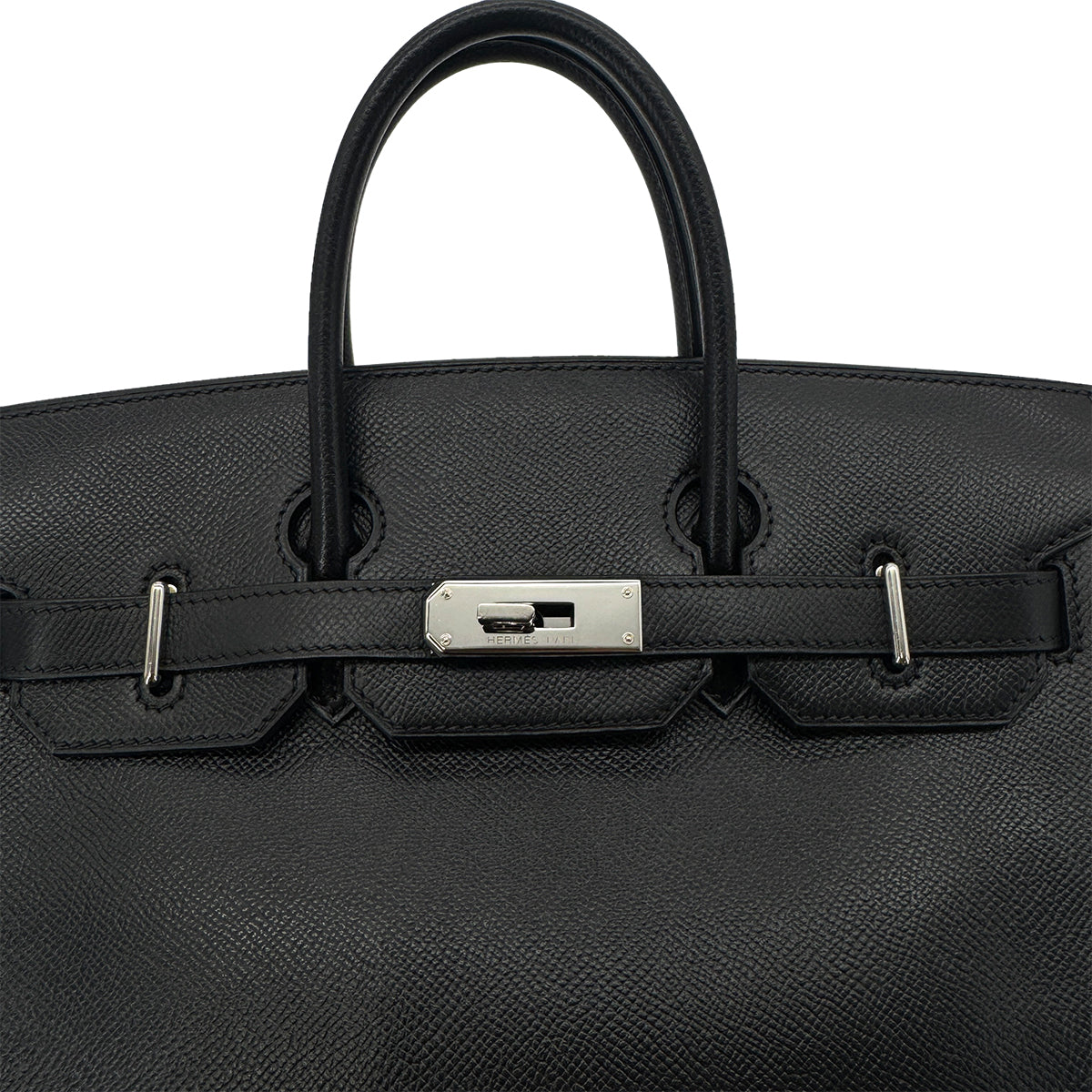 HERMES HAUT A COURROIES 28 BLACK EPSOM HAND BAG ▢J SHW 90292888