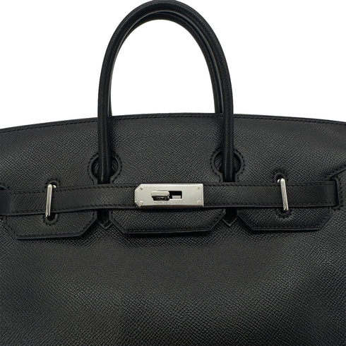 HERMES HAUT A COURROIES 28 BLACK EPSOM HAND BAG ▢J SHW 90292888 - PURPOSE