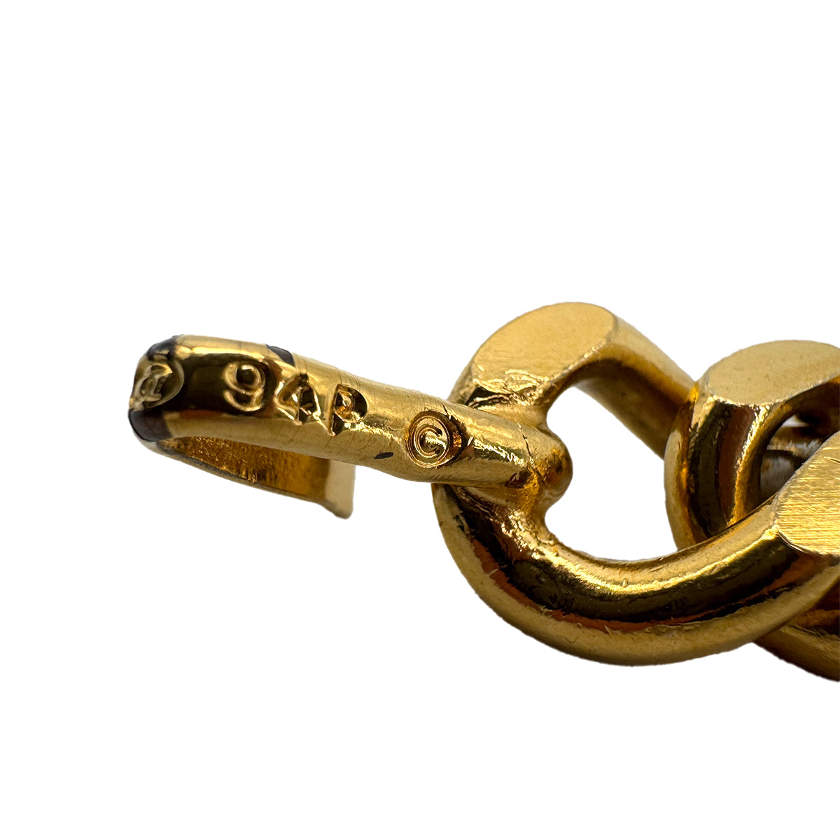 CHANEL VINTAGE CHAIN BELT COCOMARK GOLD ACCESSORY 94P 90292890