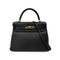 HERMES KELLY 28 RETOURNE BLACK EVERCOLOR HAND SHOULDER BAG □R GHW 90292891 - PURPOSE