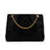 CHANEL VINTAGE DIA STITCH CHAIN TOTE BAG BLACK LAMB SKIN 90292898 - PURPOSE