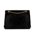 CHANEL VINTAGE DIA STITCH CHAIN TOTE BAG BLACK LAMB SKIN 90292898 - PURPOSE