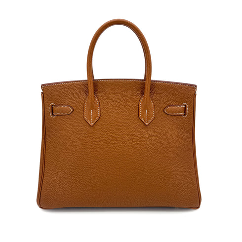 HERMES BIRKIN 30 GOLD TOGO HAND BAG □G GHW 90292899 - PURPOSE