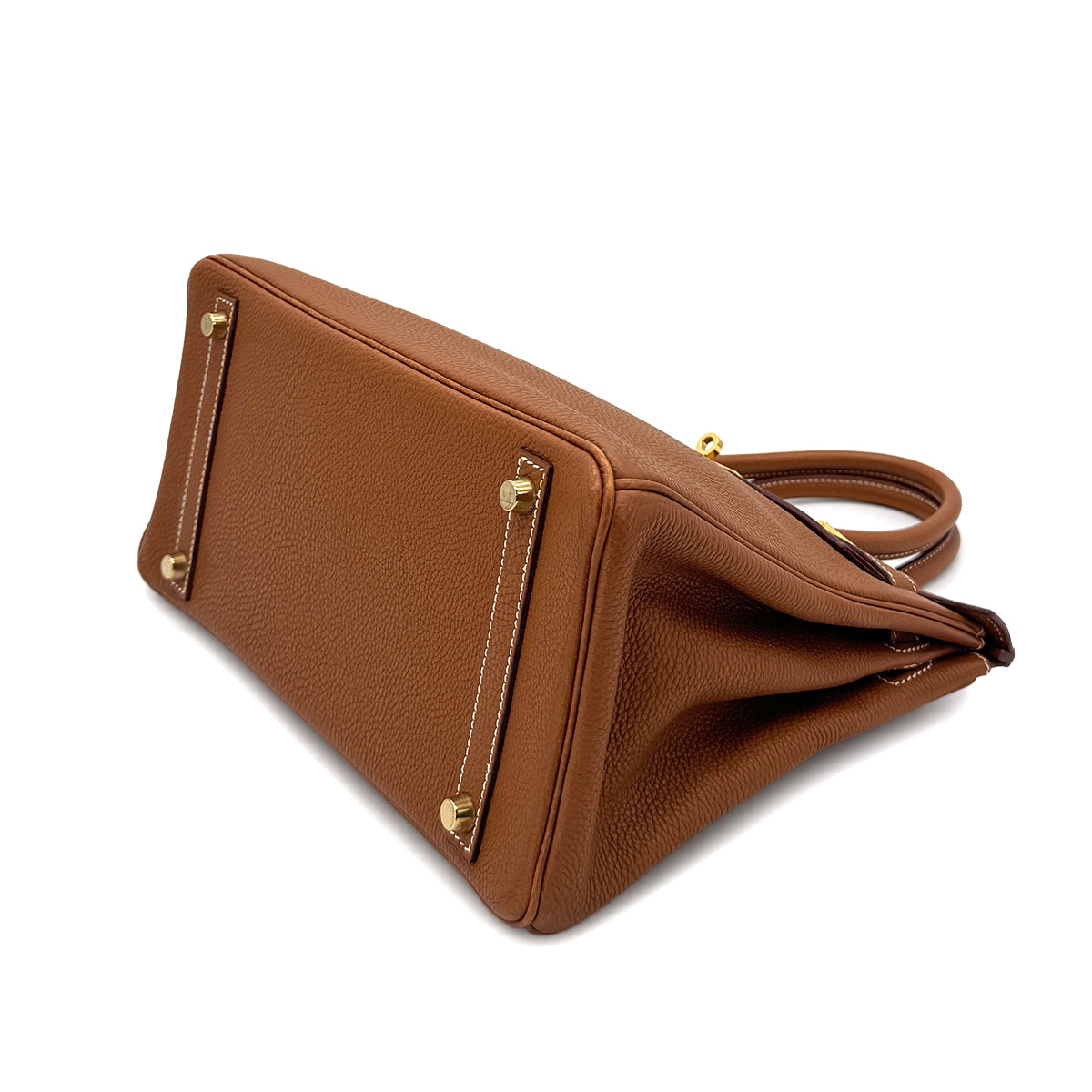 HERMES BIRKIN 30 GOLD TOGO HAND BAG □G GHW 90292899