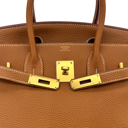 HERMES BIRKIN 30 GOLD TOGO HAND BAG □G GHW 90292899 - PURPOSE