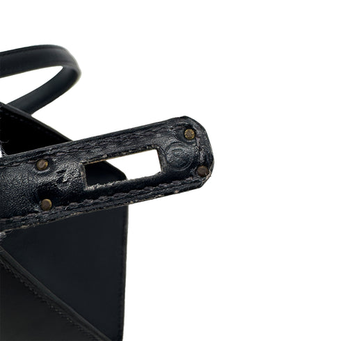 HERMES MINI KELLY 20 SELLIER BLUE INDIGO BOX CALF SHOULDER BAG 〇R GHW 90292900 - PURPOSE