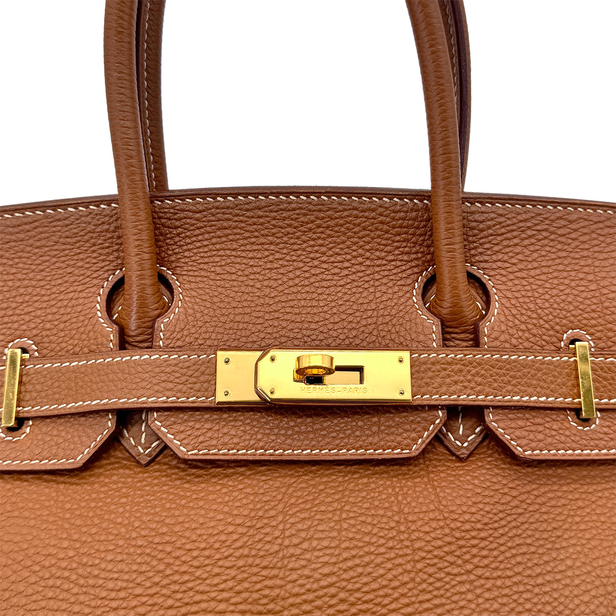 HERMES BIRKIN 30 GOLD TOGO HAND BAG □G GHW 90292986