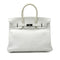 HERMES BIRKIN 35 WHITE TAURILLON CLEMENCE HAND BAG ▢I SHW 90292987 - PURPOSE