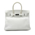 HERMES BIRKIN 35 WHITE TAURILLON CLEMENCE HAND BAG ▢I SHW 90292987 - PURPOSE