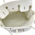 HERMES BIRKIN 35 WHITE TAURILLON CLEMENCE HAND BAG ▢I SHW 90292987 - PURPOSE