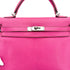 HERMES KELLY 32 RETOURNE FUCHSIA CHEVRE HAND SHOULDER BAG □I SHW 90292989 - PURPOSE