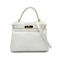 HERMES KELLY 28 RETOURNE WHITE EPSOM HAND SHOULDER BAG □H GHW 90292992 - PURPOSE