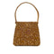 CHANEL VINTAGE W TURN LOCK HAND BAG BROWN GOLD SATIN 90292993 - PURPOSE