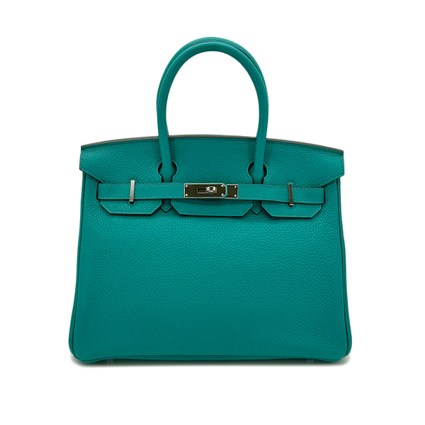 HERMES BIRKIN 30 BLEU PAON TAURILLON CLEMENCE HAND BAG A SHW 90292997 - PURPOSE