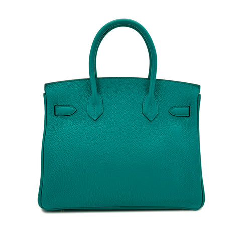 HERMES BIRKIN 30 BLEU PAON TAURILLON CLEMENCE HAND BAG A SHW 90292997 - PURPOSE