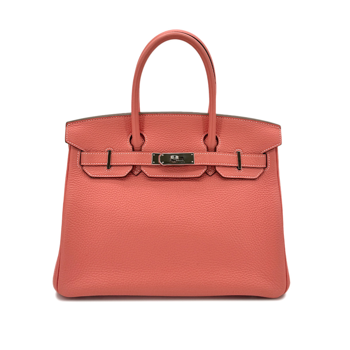 HERMES BIRKIN 30 CREVETTE TAURILLON CLEMENCE HAND BAG □Q SHW 90292998