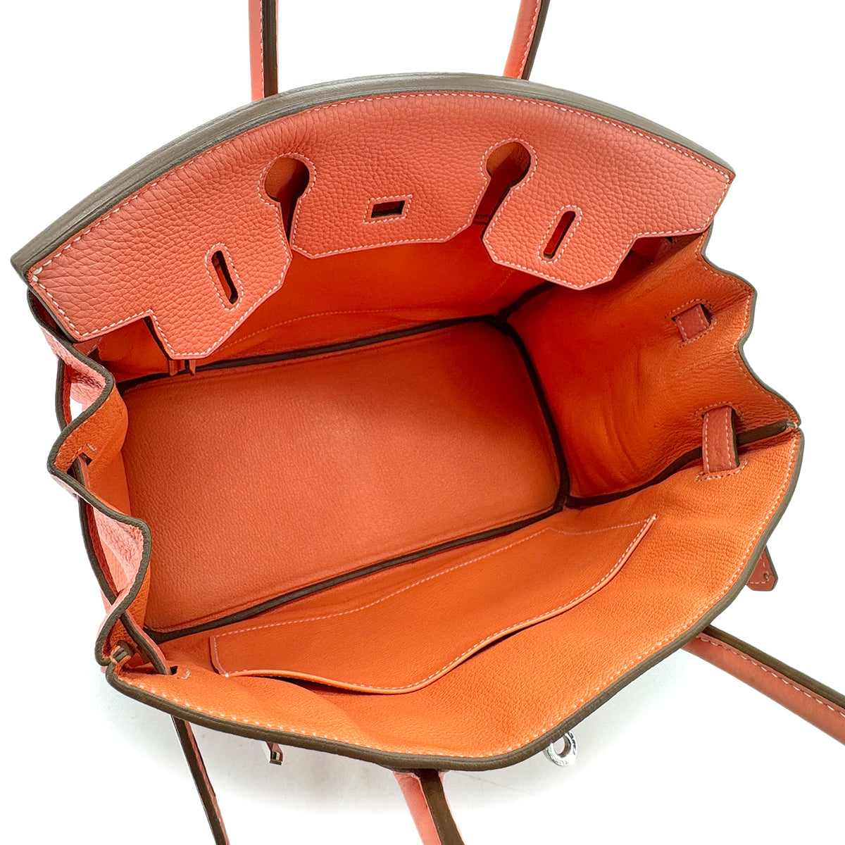 HERMES BIRKIN 30 CREVETTE TAURILLON CLEMENCE HAND BAG □Q SHW 90292998
