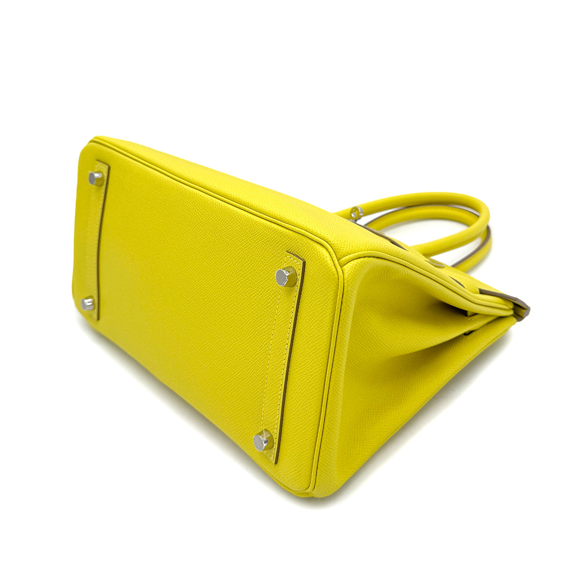 HERMES BIRKIN 30 LIME VEAU EPSOM HAND BAG Y SHW 90292999