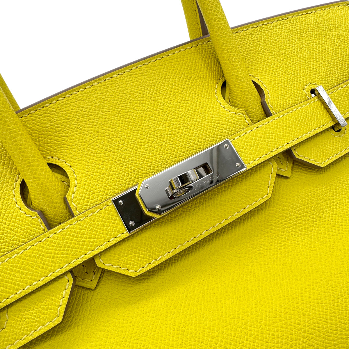 HERMES BIRKIN 30 LIME VEAU EPSOM HAND BAG Y SHW 90292999