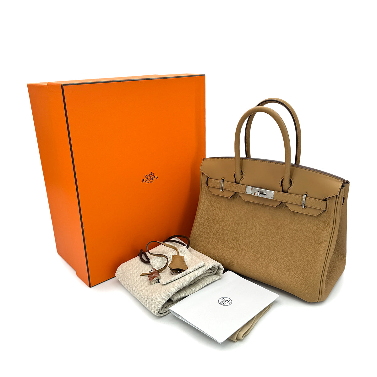 HERMES BIRKIN 30 3en1 BISCUIT TOGO SWIFT HAND BAG B SHW 90293001