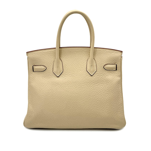 HERMES BIRKIN 30 PARCHEMIN TAURILLON CLEMENCE HAND BAG □K GHW 90293002 - PURPOSE