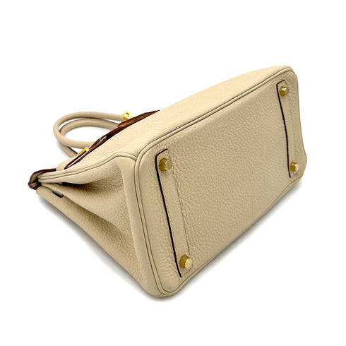 HERMES BIRKIN 30 PARCHEMIN TAURILLON CLEMENCE HAND BAG □K GHW 90293002 - PURPOSE