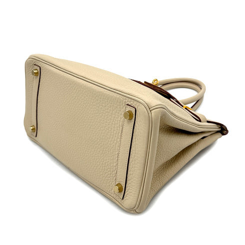 HERMES BIRKIN 30 PARCHEMIN TAURILLON CLEMENCE HAND BAG □K GHW 90293002 - PURPOSE
