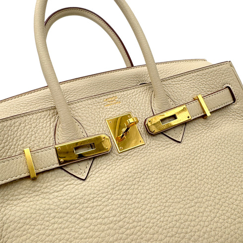 HERMES BIRKIN 30 PARCHEMIN TAURILLON CLEMENCE HAND BAG □K GHW 90293002 - PURPOSE