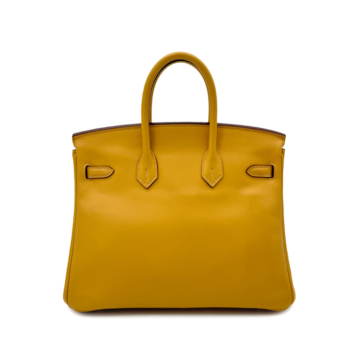 HERMES BIRKIN 25 CURRY SWIFT HAND BAG X SHW 90293003