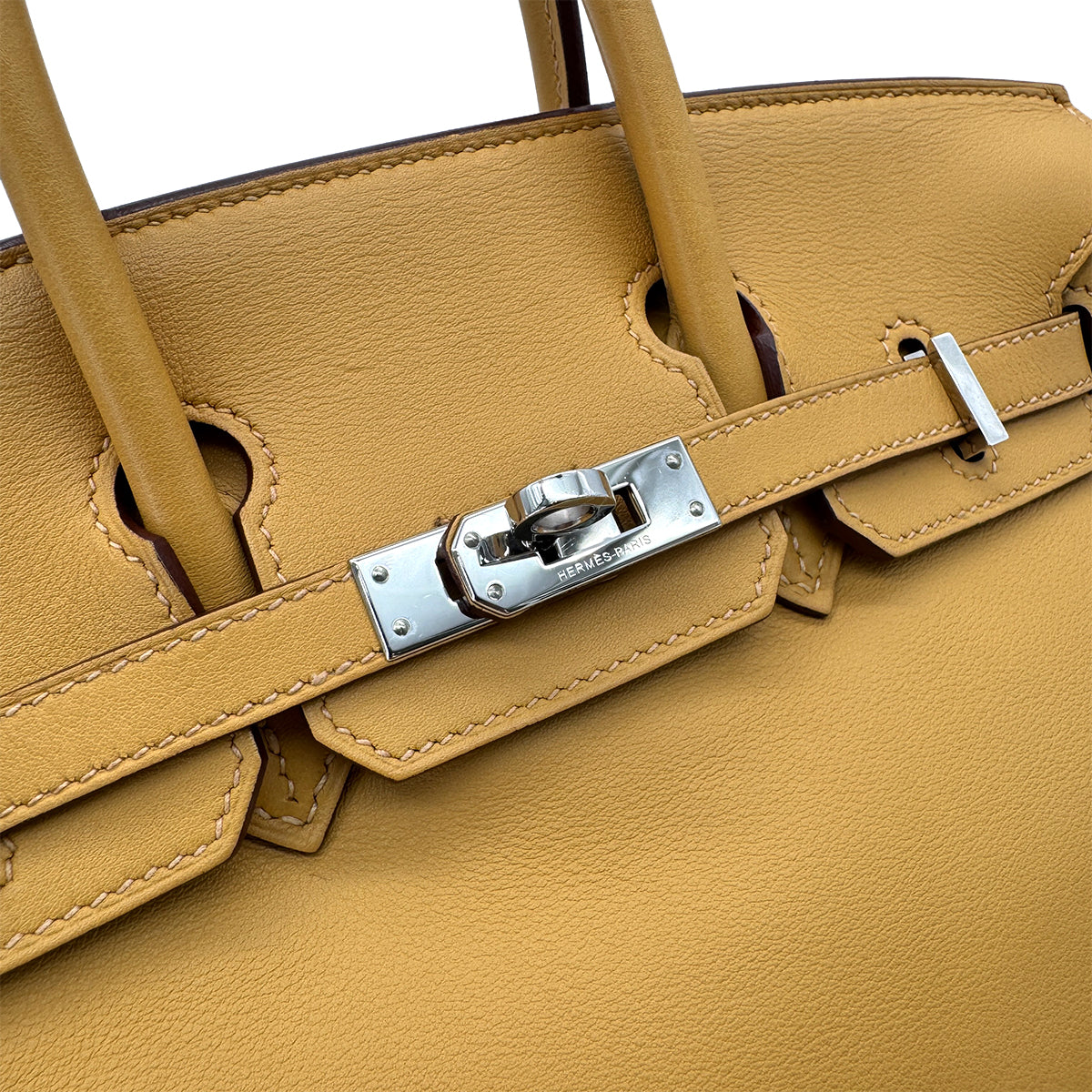 HERMES BIRKIN 25 CURRY SWIFT HAND BAG X SHW 90293003