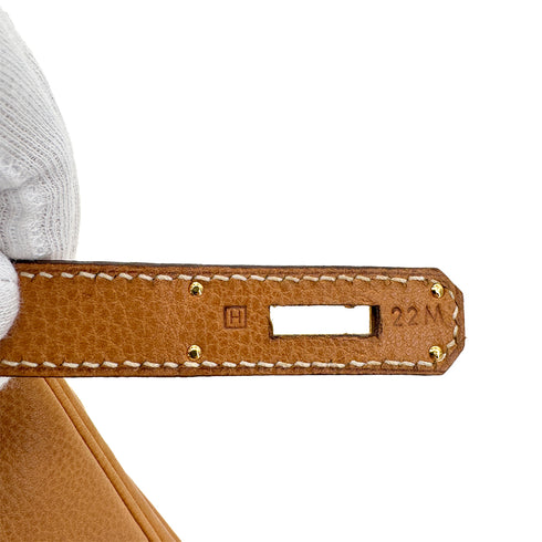 HERMES HAUT A COURROIES 32 NATURAL VACHE LIEGEE HAND BAG □H GHW 90293004 - PURPOSE