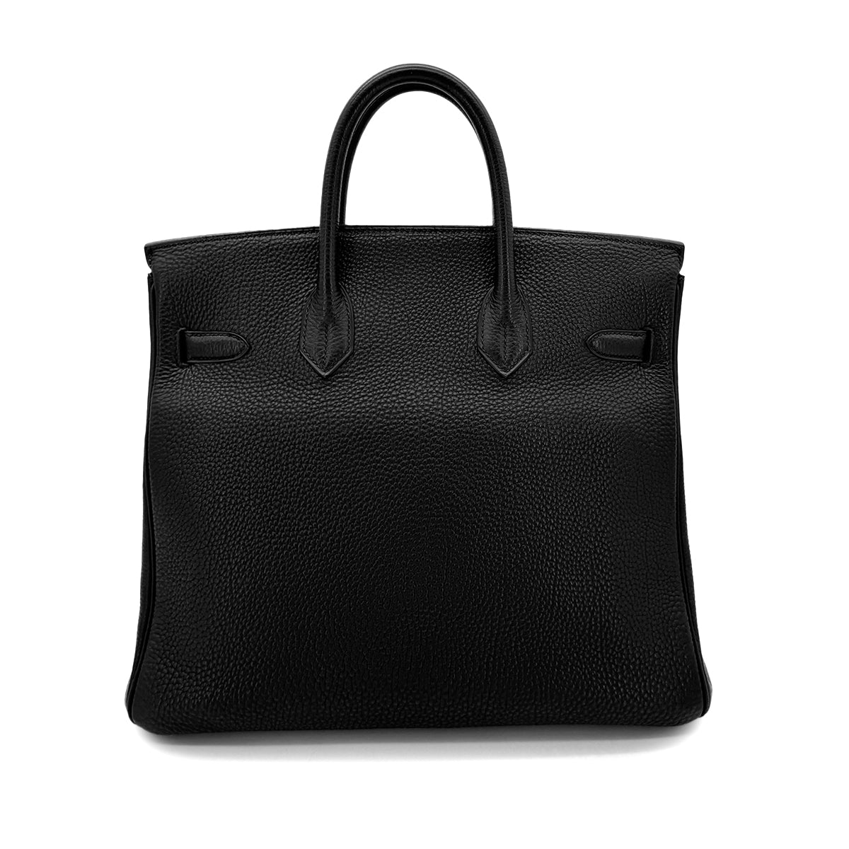 HERMES HAUT A COURROIES 32 BLACK TOGO HAND BAG □B SHW 90293005