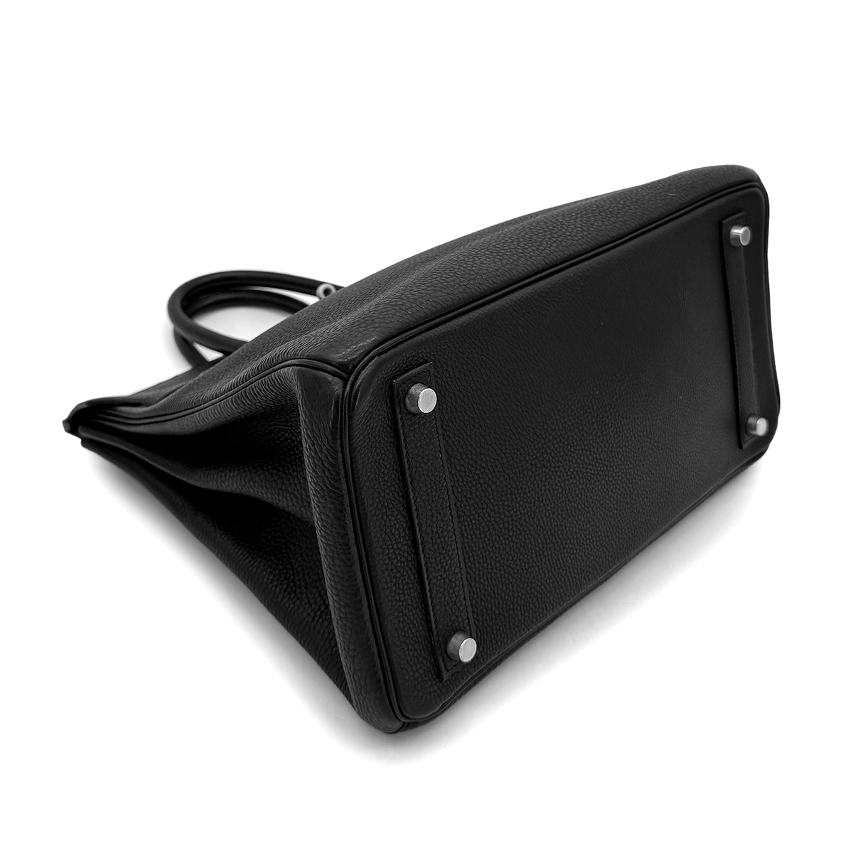 HERMES HAUT A COURROIES 32 BLACK TOGO HAND BAG □B SHW 90293005