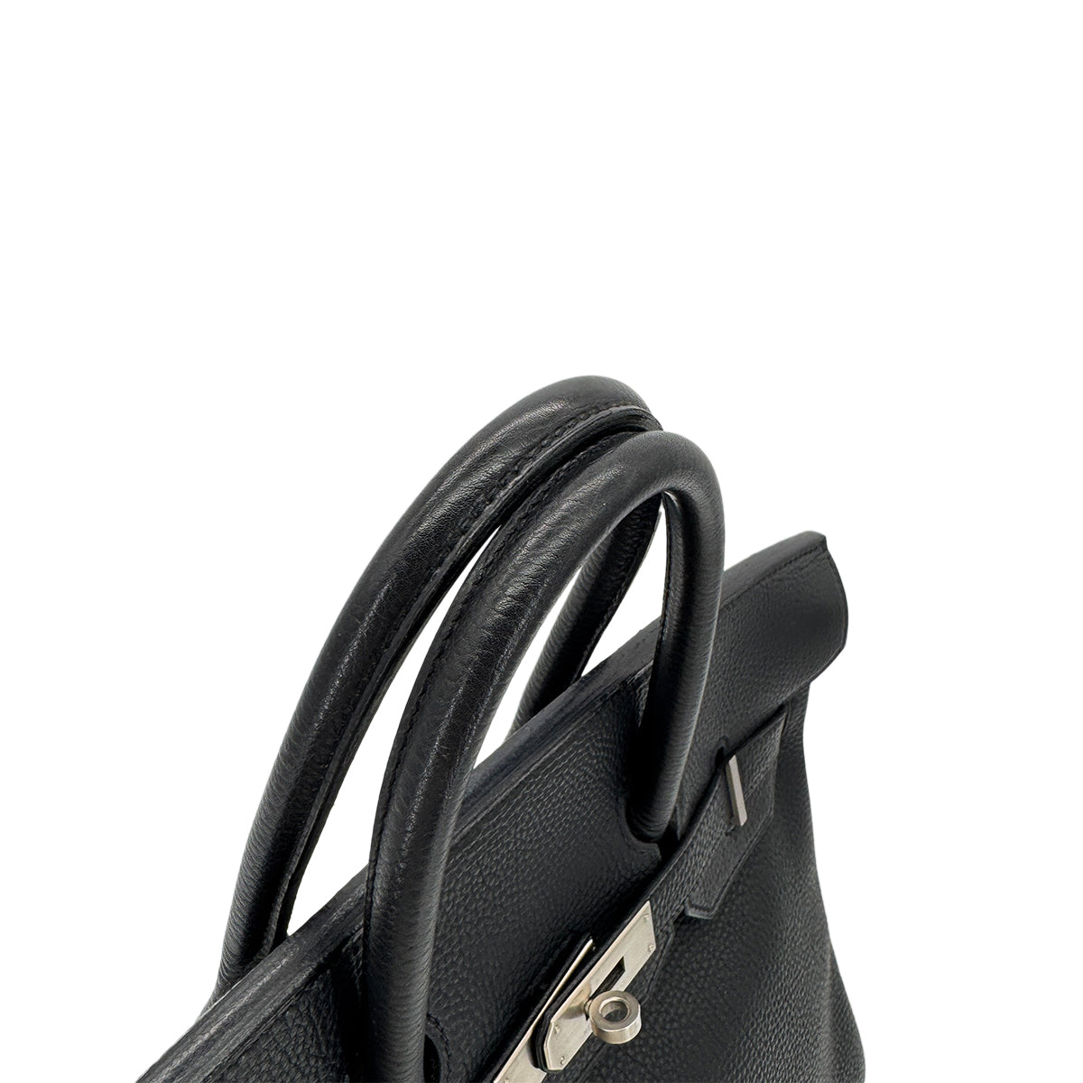 HERMES HAUT A COURROIES 32 BLACK TOGO HAND BAG □B SHW 90293005