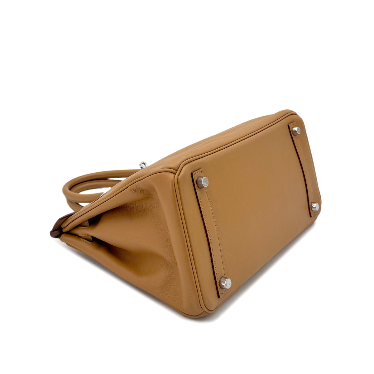 HERMES BIRKIN 30 TABAC CAMEL VEAU SWIFT HAND BAG □M SHW 90293006