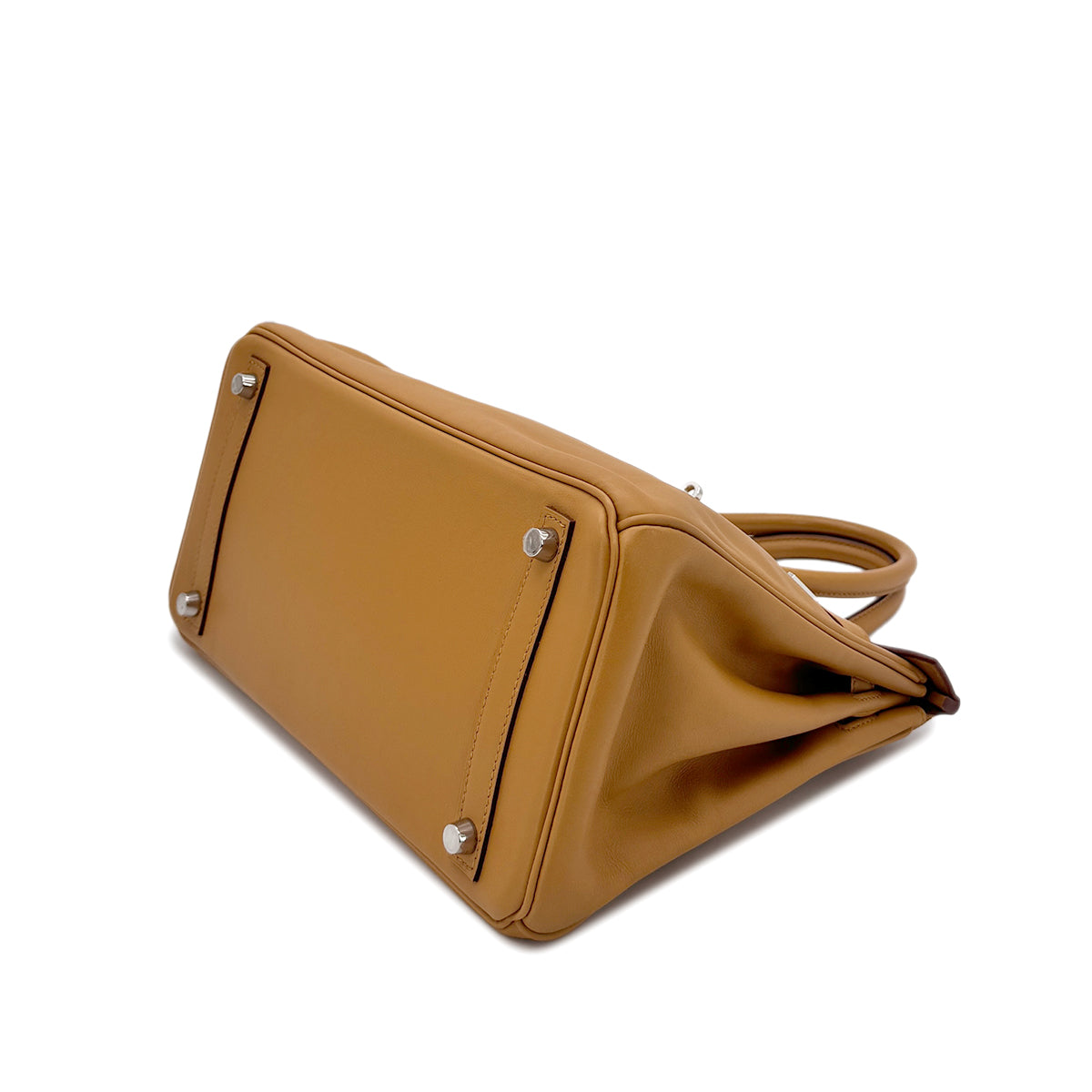 HERMES BIRKIN 30 TABAC CAMEL VEAU SWIFT HAND BAG □M SHW 90293006