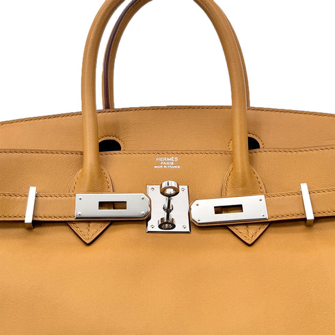 HERMES BIRKIN 30 TABAC CAMEL VEAU SWIFT HAND BAG □M SHW 90293006 - PURPOSE