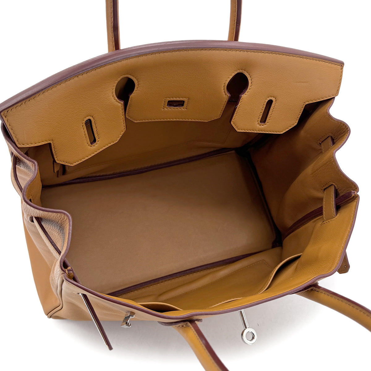 HERMES BIRKIN 30 TABAC CAMEL VEAU SWIFT HAND BAG □M SHW 90293006