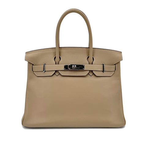 HERMES BIRKIN 30 POUSSIERE VEAU SWIFT HAND BAG □L SHW 90293007 - PURPOSE