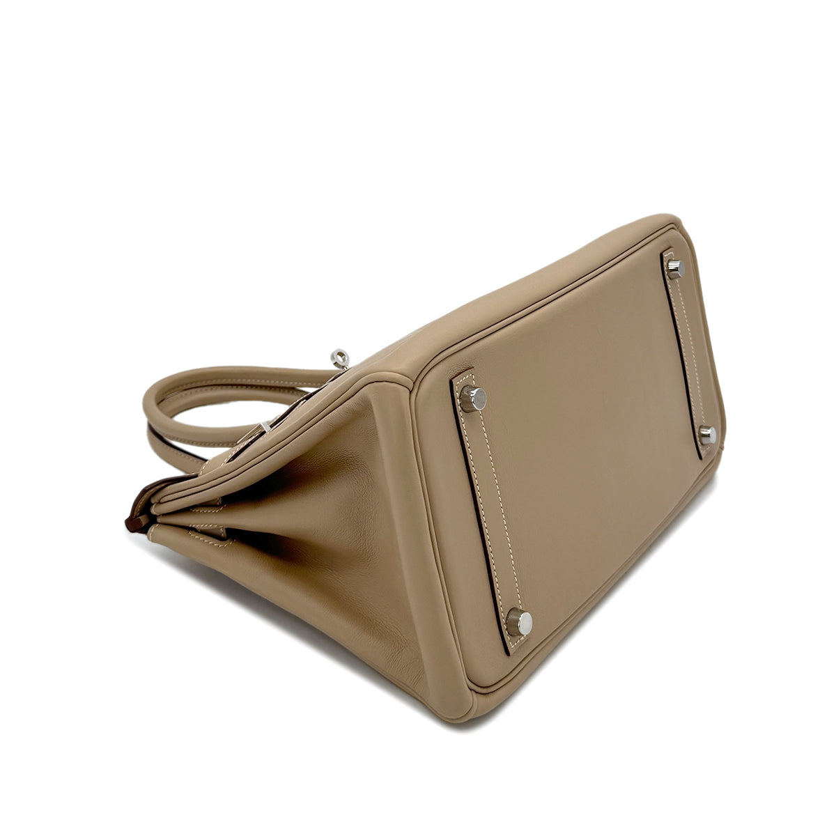 HERMES BIRKIN 30 POUSSIERE VEAU SWIFT HAND BAG □L SHW 90293007