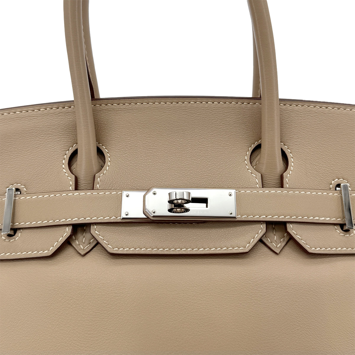 HERMES BIRKIN 30 POUSSIERE VEAU SWIFT HAND BAG □L SHW 90293007