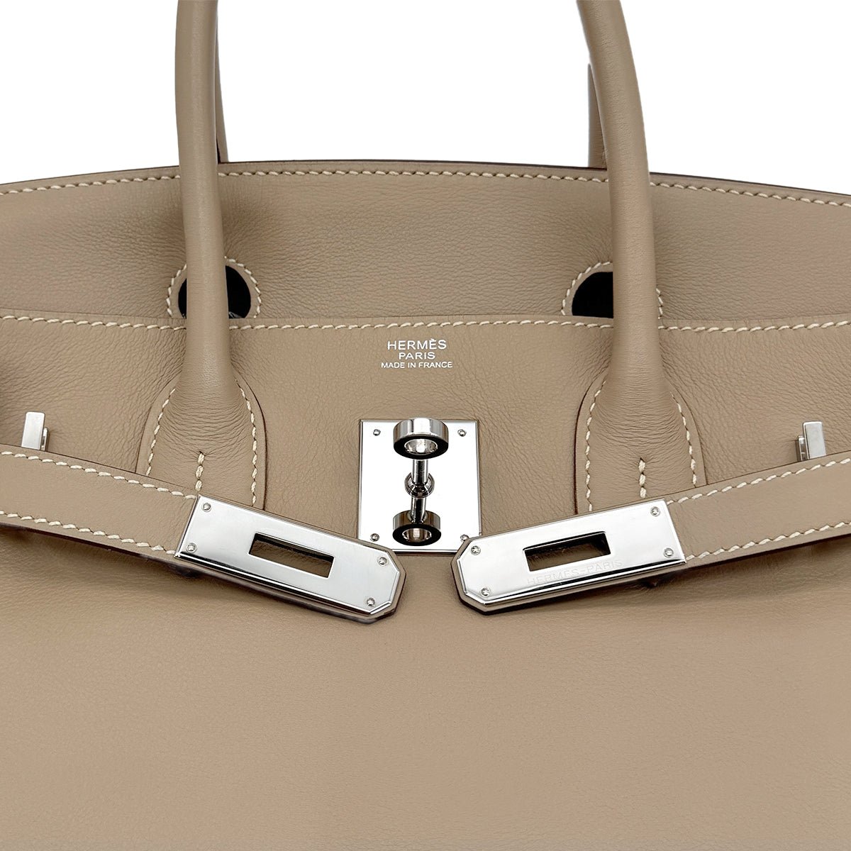 HERMES BIRKIN 30 POUSSIERE VEAU SWIFT HAND BAG □L SHW 90293007