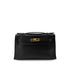 HERMES KELLY POCHETTE SELLIER BLACK EVERGRAIN HAND BAG □I GHW 90293008 - PURPOSE
