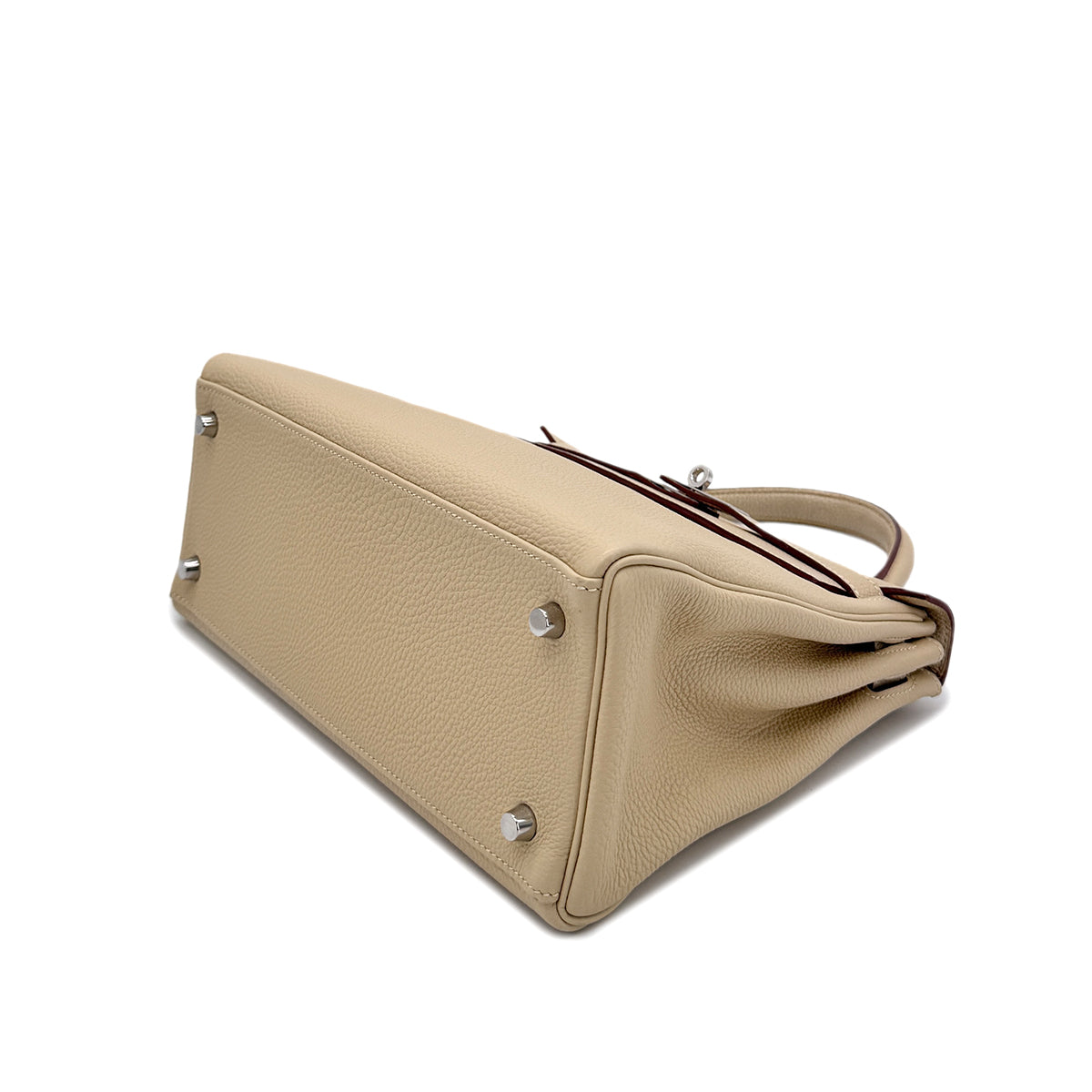 HERMES KELLY 28 RETOURNE PARCHEMIN TOGO HAND SHOULDER BAG □K SHW 90293009
